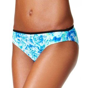 California Waves Tie Dyed Hipster Bikini Blue L